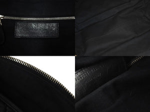 BALENCIAGA Matelasse City Handbag Black Calf Silver Hardware Mini Boston Bag 168031 Good Condition Used 4c074324
