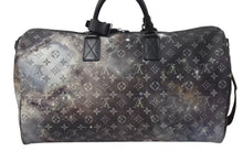 画像をギャラリービューアに読み込む, 極美品 LOUIS VUITTON ルイヴィトン キーポル バンドリエール50 ブラック モノグラムギャラクシー M44166 ブラック金具 中古 4c074332