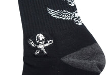 画像をギャラリービューアに読み込む, 新品未使用 CHROME HEARTS クロムハーツ 靴下 マッティボーイ スケルトン ソックス ロゴ刺繍 ブラック 中古 4c074345