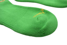 画像をギャラリービューアに読み込む, 新品未使用 CHROME HEARTS クロムハーツ 靴下 マッティボーイ ファイヤー ソックス ロゴ刺繍 グリーン 中古 4c074348