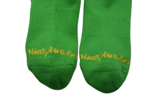 画像をギャラリービューアに読み込む, 新品未使用 CHROME HEARTS クロムハーツ 靴下 マッティボーイ ファイヤー ソックス ロゴ刺繍 グリーン 中古 4c074348