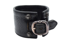 画像をギャラリービューアに読み込む, CHROME HEARTS x TUDOR クロムハーツ チューダー クロスボール ガンスリンガー ブラック レザー ウォッチ 手巻き 美品 中古 4c074349