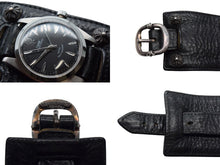 画像をギャラリービューアに読み込む, CHROME HEARTS x TUDOR クロムハーツ チューダー クロスボール ガンスリンガー ブラック レザー ウォッチ 手巻き 美品 中古 4c074349