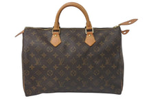 Load image into Gallery viewer, LOUIS VUITTON ルイヴィトン スピーディ35 ハンドバッグ M41524 モノグラムキャンバス ゴールド金具 ブラウン 美品 中古 4c074357