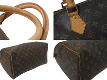 Load image into Gallery viewer, LOUIS VUITTON ルイヴィトン スピーディ35 ハンドバッグ M41524 モノグラムキャンバス ゴールド金具 ブラウン 美品 中古 4c074357