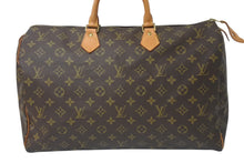 画像をギャラリービューアに読み込む, LOUIS VUITTON ルイヴィトン スピーディ40 モノグラム ボストンバッグ ブラウン M41522 SP1929 美品 中古 4c074359