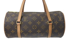 Load image into Gallery viewer, LOUIS VUITTON ルイヴィトン ハンドバック パピヨン30 GM 筒型 モノグラム M51385 ゴールド金具 ブラウン 中古 4c074365