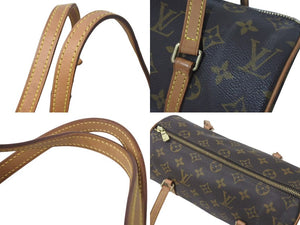 LOUIS VUITTON ルイヴィトン ハンドバック パピヨン30 GM 筒型 モノグラム M51385 ゴールド金具 ブラウン 中古 4c074365