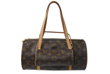 Load image into Gallery viewer, 極美品 LOUIS VUITTON ルイヴィトン ハンドバック パピヨン30 GM 筒型 モノグラム M51385 ゴールド金具 ブラウン 中古 4c074374