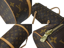 Load image into Gallery viewer, 極美品 LOUIS VUITTON ルイヴィトン ハンドバック パピヨン30 GM 筒型 モノグラム M51385 ゴールド金具 ブラウン 中古 4c074374