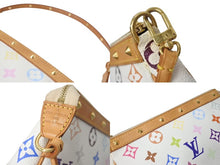 Load image into Gallery viewer, LOUIS VUITTON ルイヴィトン モノグラム マルチカラー ポシェット アクセソワール アクセサリーポーチ M92649 村上隆 ホワイト 美品 中古 4c074376