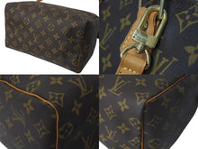 Load image into Gallery viewer, LOUIS VUITTON ルイヴィトン スピーディ25 ハンドバッグ M41528 モノグラム スト付き PVC レザー ゴールド金具 ブラウン 美品 中古 4c074385