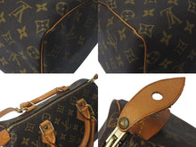 Load image into Gallery viewer, LOUIS VUITTON ルイヴィトン スピーディ25 ハンドバッグ M41528 モノグラム スト付き PVC レザー ゴールド金具 ブラウン 美品 中古 4c074385