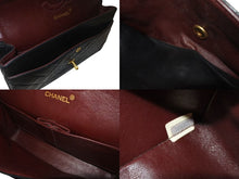 Load image into Gallery viewer, CHANEL シャネル マトラッセ25 Wフラップ Wチェーンショルダーバッグ 1番台 ラムスキン ココマーク ブラック ゴールド金具 美品 中古 4c074396