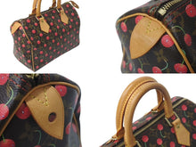 Load image into Gallery viewer, LOUIS VUITTON ルイヴィトン モノグラムチェリー スピーディ25 ハンドバッグ M95009 村上隆 ブラウン 美品 中古 4c074408