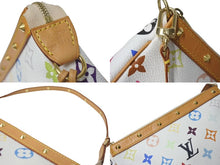 画像をギャラリービューアに読み込む, 極美品 LOUIS VUITTON ルイヴィトン モノグラム マルチカラー ポシェット アクセソワール アクセサリーポーチ M92649 村上隆 ホワイト 中古 4c074410