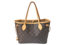 Load image into Gallery viewer, LOUIS VUITTON ルイヴィトン モノグラム ネヴァーフルPM トートバッグ ブラウン M41245 ロゴ ゴールド金具 美品 中古 4c074411
