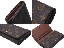 画像をギャラリービューアに読み込む, LOUIS VUITTON ルイヴィトン ポルトモネ ビエ トレゾール 二つ折り財布 M61730 モノグラムキャンバス ブラウン 美品 中古 4c074412
