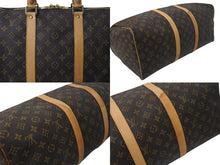 画像をギャラリービューアに読み込む, LOUIS VUITTON ルイヴィトン キーポル50 ボストンバッグ M41426 モノグラムキャンバス ブラウン ゴールド金具 美品 中古 4c074415