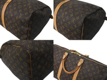 画像をギャラリービューアに読み込む, LOUIS VUITTON ルイヴィトン キーポル50 ボストンバッグ M41426 モノグラムキャンバス ブラウン ゴールド金具 美品 中古 4c074415
