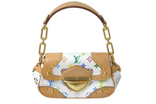 Load image into Gallery viewer, LOUIS VUITTON ルイヴィトン マリリンPM ハンドバッグ M40127 モノグラム マルチカラー ホワイト ゴールド金具 村上隆 美品 中古4c074420