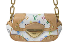 Load image into Gallery viewer, LOUIS VUITTON ルイヴィトン マリリンPM ハンドバッグ M40127 モノグラム マルチカラー ホワイト ゴールド金具 村上隆 美品 中古4c074420