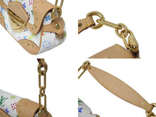Load image into Gallery viewer, LOUIS VUITTON ルイヴィトン マリリンPM ハンドバッグ M40127 モノグラム マルチカラー ホワイト ゴールド金具 村上隆 美品 中古4c074420