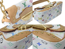 Load image into Gallery viewer, LOUIS VUITTON ルイヴィトン マリリンPM ハンドバッグ M40127 モノグラム マルチカラー ホワイト ゴールド金具 村上隆 美品 中古4c074420