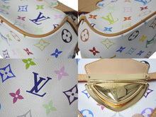 Load image into Gallery viewer, LOUIS VUITTON ルイヴィトン マリリンPM ハンドバッグ M40127 モノグラム マルチカラー ホワイト ゴールド金具 村上隆 美品 中古4c074420