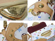 Load image into Gallery viewer, LOUIS VUITTON ルイヴィトン マリリンPM ハンドバッグ M40127 モノグラム マルチカラー ホワイト ゴールド金具 村上隆 美品 中古4c074420