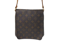 画像をギャラリービューアに読み込む, LOUIS VUITTON ルイヴィトン モノグラム ミュゼットサルサ ショルダーバッグ M51258 ブラウン PVC ヌメ革 ゴールド金具 美品 中古 4c074421