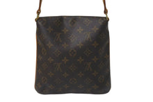 画像をギャラリービューアに読み込む, LOUIS VUITTON ルイヴィトン モノグラム ミュゼットサルサ ショルダーバッグ M51258 ブラウン PVC ヌメ革 ゴールド金具 美品 中古 4c074421