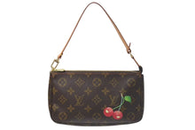 Load image into Gallery viewer, 極美品 LOUIS VUITTON ルイヴィトン モノグラム チェリー ポシェットアクセソワール アクセサリーポーチ 村上隆 M95008 中古 4c074422