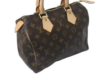 Load image into Gallery viewer, 新品同様 LOUIS VUITTON ルイヴィトン スピーディ25 ハンドバッグ M41109 モノグラム PVC ゴールド金具 ブラウン 中古 4c074423