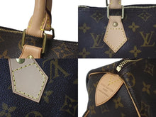 Load image into Gallery viewer, 新品同様 LOUIS VUITTON ルイヴィトン スピーディ25 ハンドバッグ M41109 モノグラム PVC ゴールド金具 ブラウン 中古 4c074423