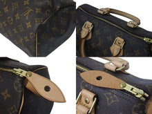 Load image into Gallery viewer, 新品同様 LOUIS VUITTON ルイヴィトン スピーディ25 ハンドバッグ M41109 モノグラム PVC ゴールド金具 ブラウン 中古 4c074423