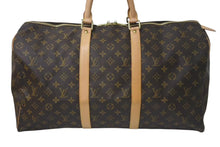 Load image into Gallery viewer, LOUIS VUITTON ルイヴィトン キーポル 50 ボストンバック モノグラム M41426 ブラウン 美品 中古 4c074432