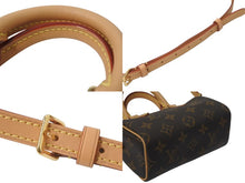 Load image into Gallery viewer, 極美品 LOUIS VUITTON ルイヴィトン ナノスピーディ ハンドバッグ 2WAYバッグ M81085 モノグラム PVC レザー 中古 4c074433