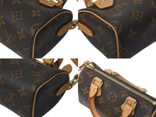 Load image into Gallery viewer, 極美品 LOUIS VUITTON ルイヴィトン ナノスピーディ ハンドバッグ 2WAYバッグ M81085 モノグラム PVC レザー 中古 4c074433