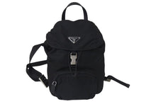 Load image into Gallery viewer, PRADA プラダ Nylon Mini Backpack ナイロン ミニバックパック ブラック BZ0025 美品 中古 4c074437