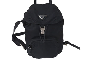 PRADA プラダ Nylon Mini Backpack ナイロン ミニバックパック ブラック BZ0025 美品 中古 4c074437