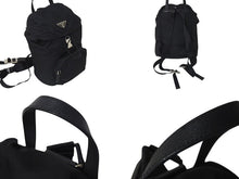 Load image into Gallery viewer, PRADA プラダ Nylon Mini Backpack ナイロン ミニバックパック ブラック BZ0025 美品 中古 4c074437