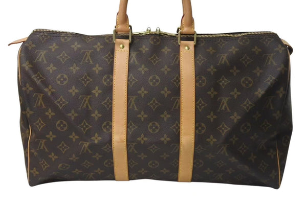 LOUIS VUITTON ルイヴィトン キーポル 40 ボストンバック M41522 モノグラム ブラウン 美品 中古 4c074447