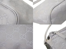 画像をギャラリービューアに読み込む, GUCCI グッチ GG柄 ワンショルダーバッグ ポーチ 07198 イタリア製 キャンバス レザー パープル シルバー金具 美品 中古 4c074448
