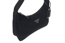 Load image into Gallery viewer, PRADA プラダ Hobo Handbag Triangle Logo ホーボー ハンドバッグ トライアングルロゴ ブラック ナイロン 美品 中古 4c074449