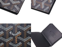 画像をギャラリービューアに読み込む, 極美品 GOYARD ゴヤール SAINT MARC サンマルク パスケース カードケース ブラック ヘリンボーン柄 中古 4c074453