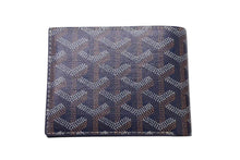 Load image into Gallery viewer, 極美品 GOYARD ゴヤール ヴィクトワール ウォレット 二つ折り財布 ネイビー ゴヤールディンキャンバス 中古 4c074455