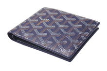 Load image into Gallery viewer, 極美品 GOYARD ゴヤール ヴィクトワール ウォレット 二つ折り財布 ネイビー ゴヤールディンキャンバス 中古 4c074455