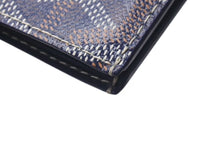 Load image into Gallery viewer, 極美品 GOYARD ゴヤール ヴィクトワール ウォレット 二つ折り財布 ネイビー ゴヤールディンキャンバス 中古 4c074455