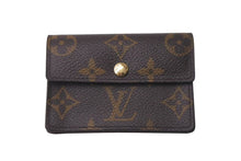 画像をギャラリービューアに読み込む, LOUIS VUITTON ルイヴィトン ポルトモネ プラ コインケース M61930 モノグラムキャンバス ブラウン ゴールド金具 美品 中古 4c074456